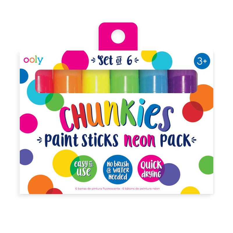 Chunkies Paint Sticks - Set of 6 - Neon