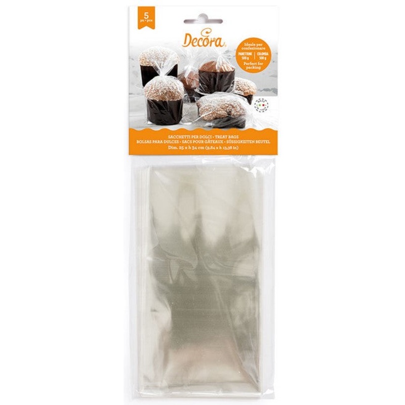 Decora Clear Treat Bags 250mm