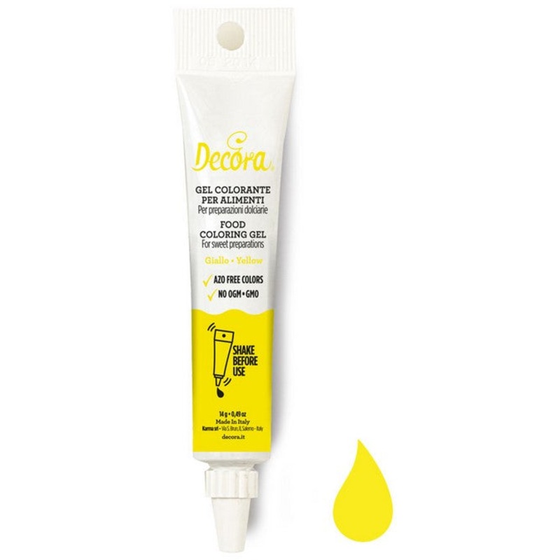 Decora Colouring Gel  - Yellow Lemon