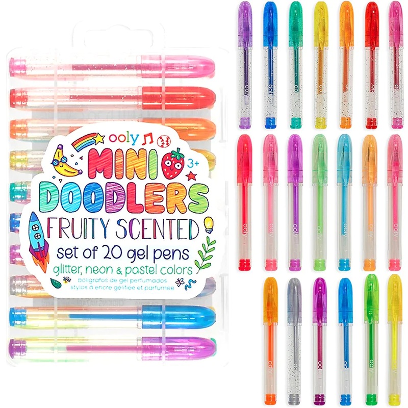 Mini Doodlers Fruity Scented Gel Pens - Set of 20