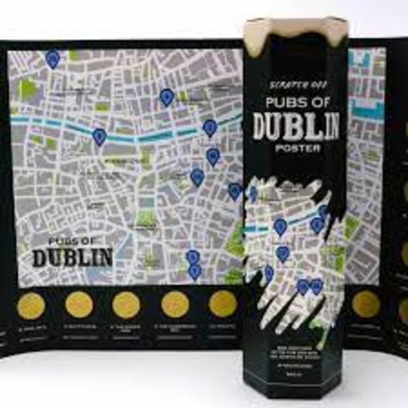 Scratch Off Pubs Of Dublin Poster