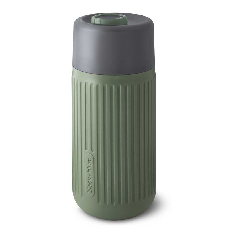 Black & Blum Glass Coffee Mug 340ml Olive