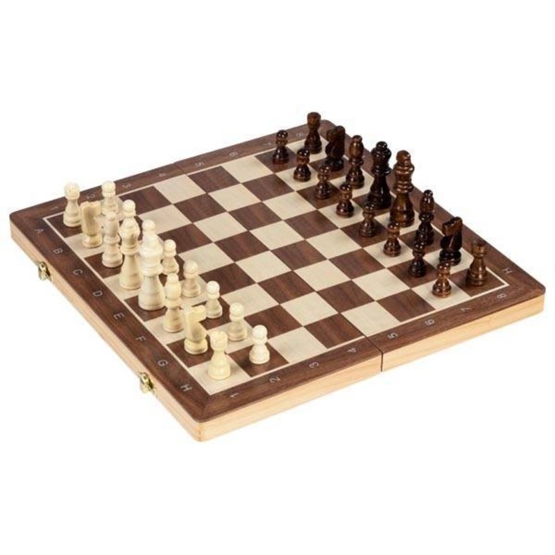 Chees And Draughts Wooden Board
