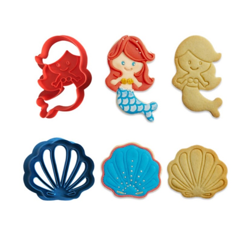 Decora Cookie Cutter Set - Mermaid & Shell