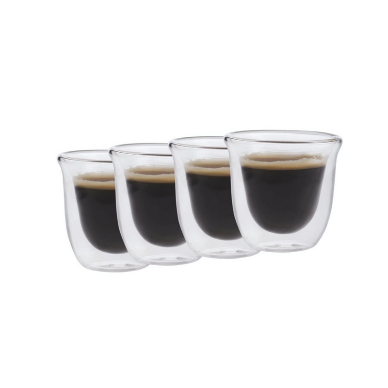 La Cafetire Double Walled Espresso Cup - Set of 4