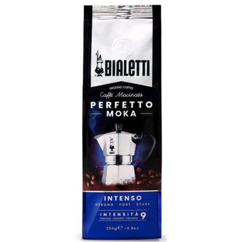 Bialetti Ground Coffee 250g Bag Perfetto Moka INTENSO (Strong)