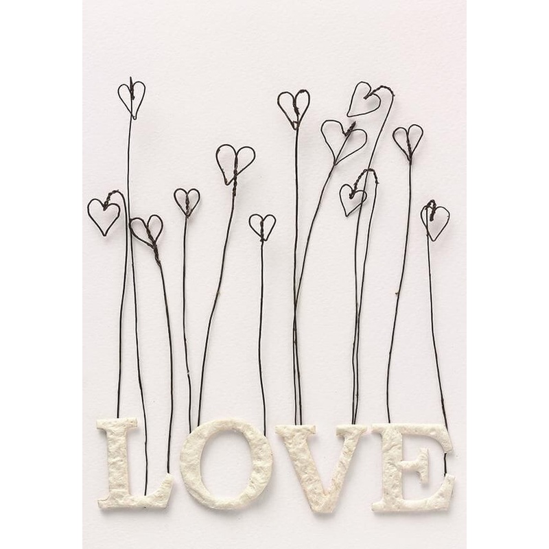 Rader Love Greeting Card Wire