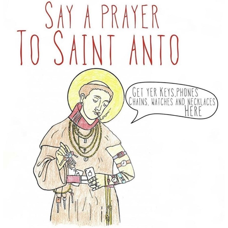 Saint Anto Greeting Card