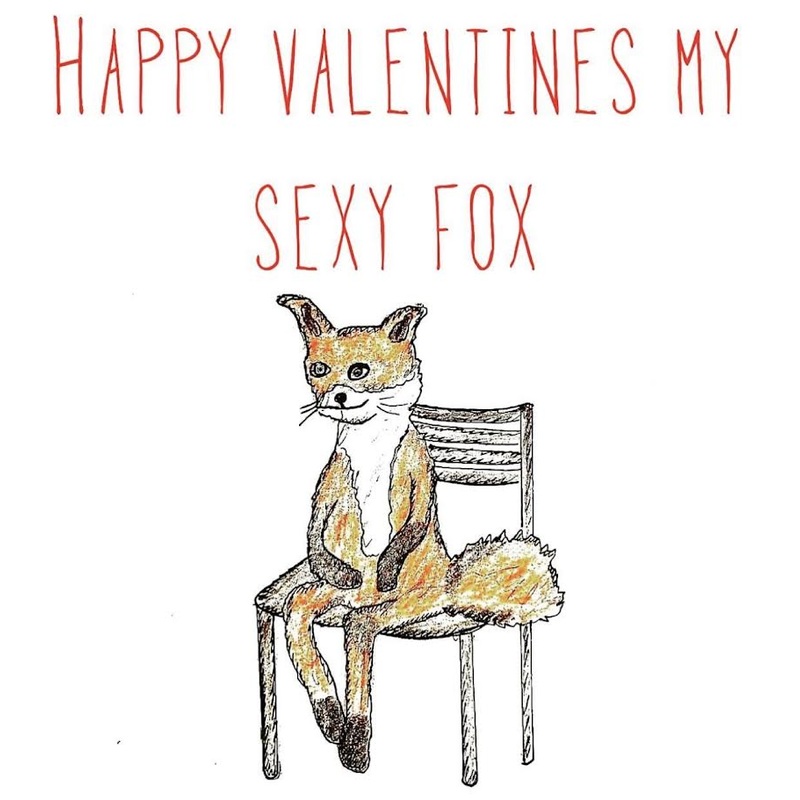 Sexy Fox Valentines Day Card