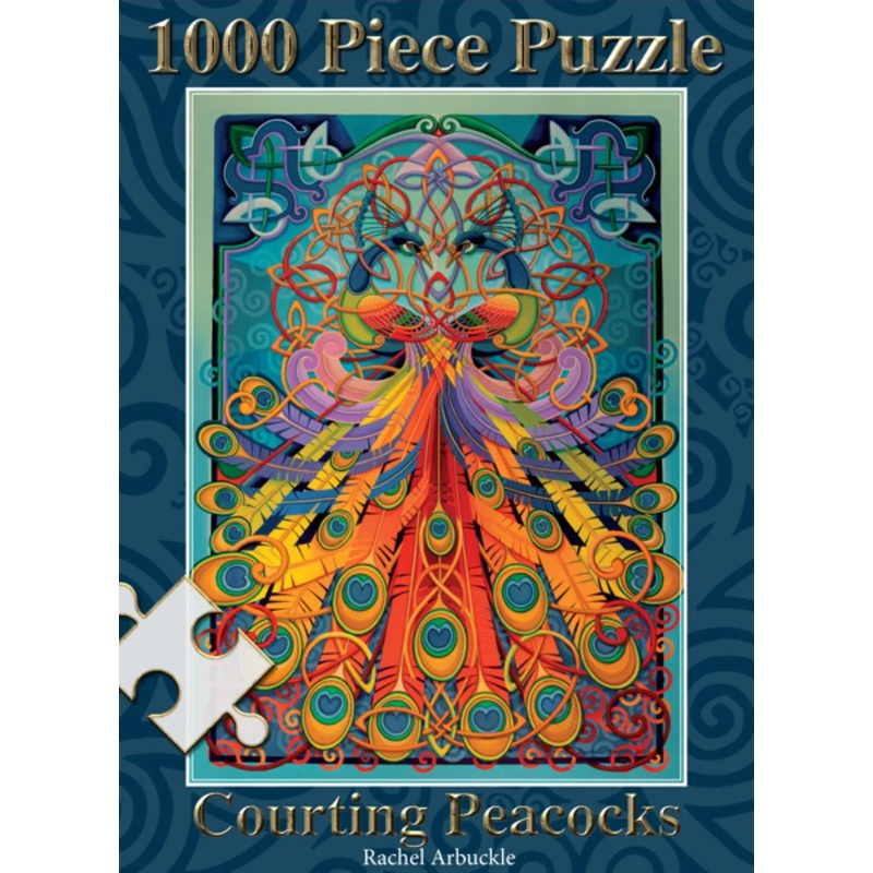 Courting Peacocks 1000pc Jigsaw Puzzle