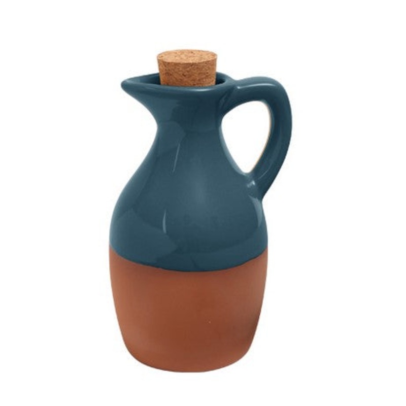 Dexam Sintra Glazed Terracotta Oil Drizzler - Ink Blue