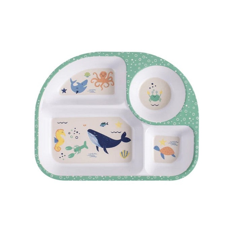 Ladelle Kids Divided Plate - Ocean