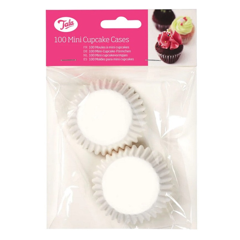 Tala Mini Cupcake Cases - White
