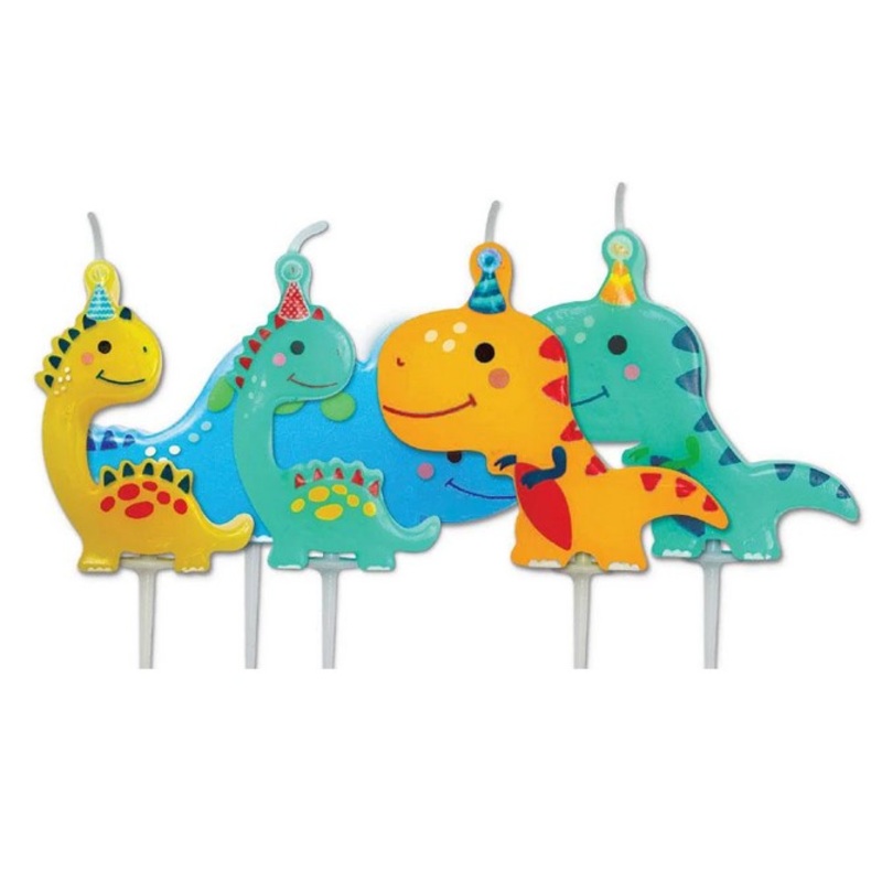 Anniversary House Candles - Dino Party