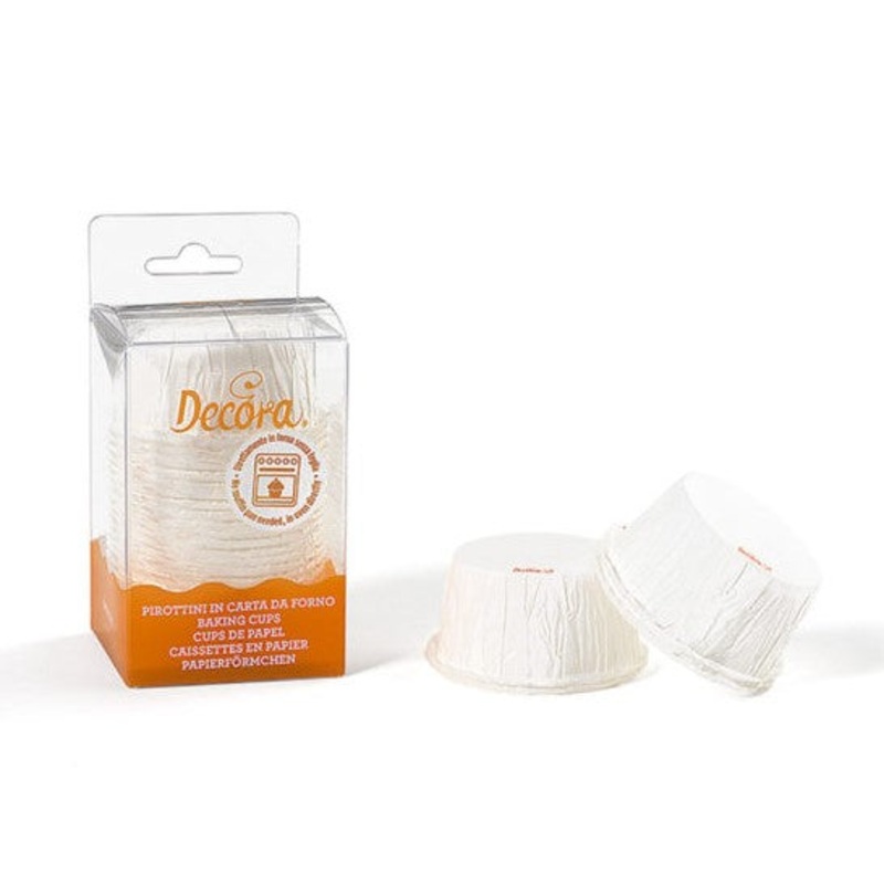 Decora Crinkled Muffin Cup - White