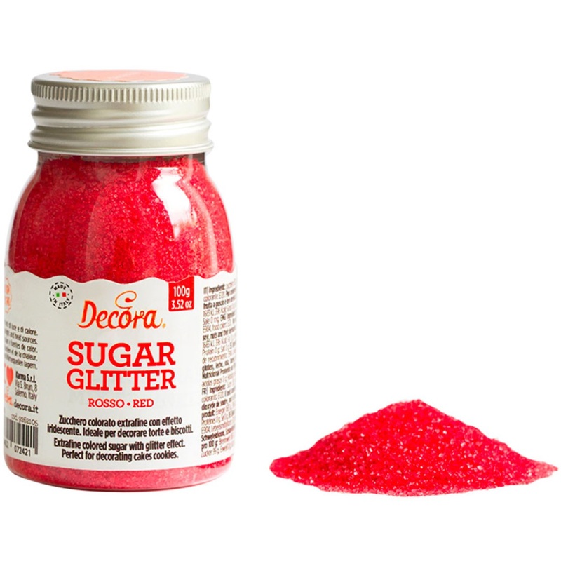 Decora Glitter Sugar - Red