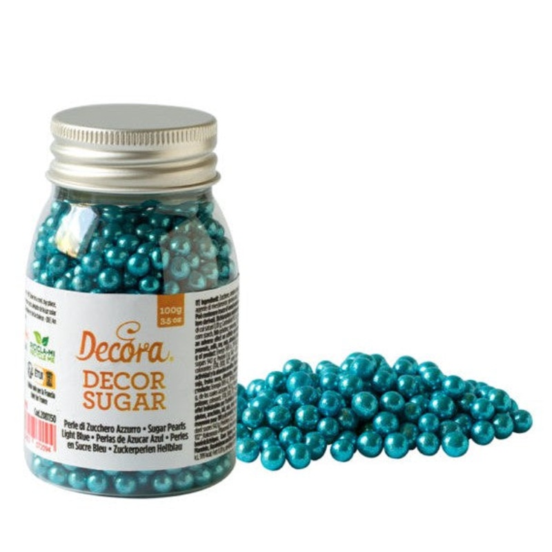 Decora Sugar Pearls -  Metallic Blue