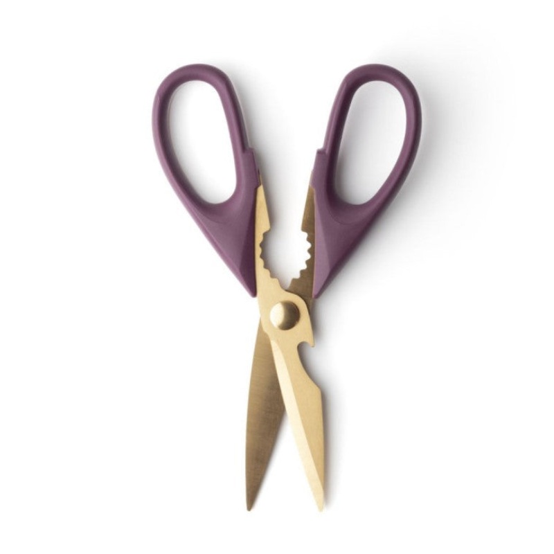 Taylor's Eye Witness Serrated Kitchen Shears, Mulberry & Gold