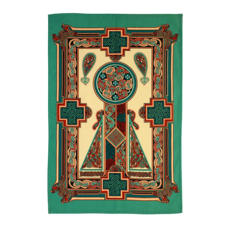 Ulster Weavers Cotton Tea Towel - Celtic Panels