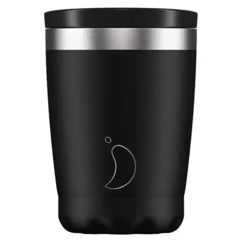 Chilly's 340ml Coffee Cup - Monochrome Black