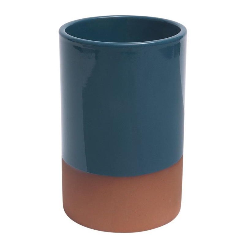 Dexam Sintra Glazed Terracotta Wine Cooler - Ink Blue