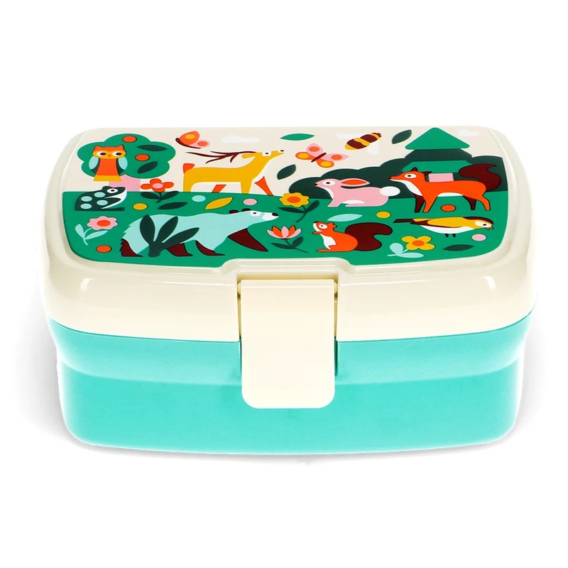 Rex Lunch Box with Tray - Woodland