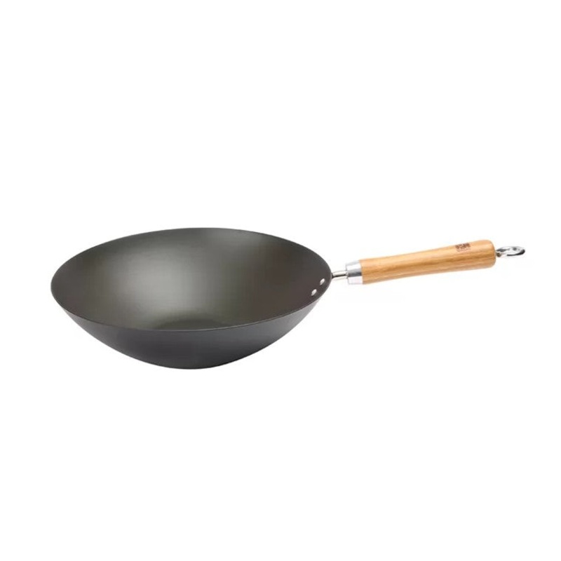 School of Wok Pre-Seasoned Carbon Steel Wok - 12"