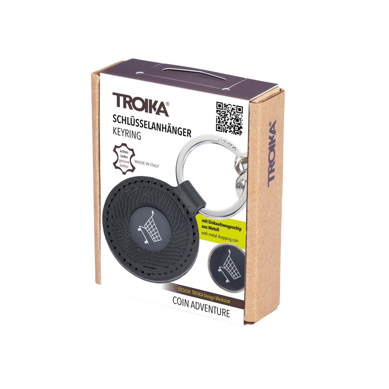 Troika Trolly Coin Holder Black