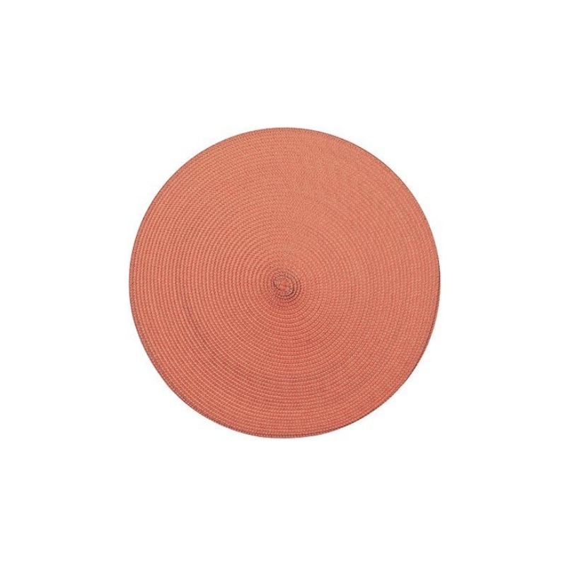 Walton's Circular Ribbed Placemat - Terracotta