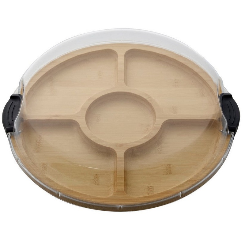 Farberware Build-a-Board Bamboo Divided Serving Board