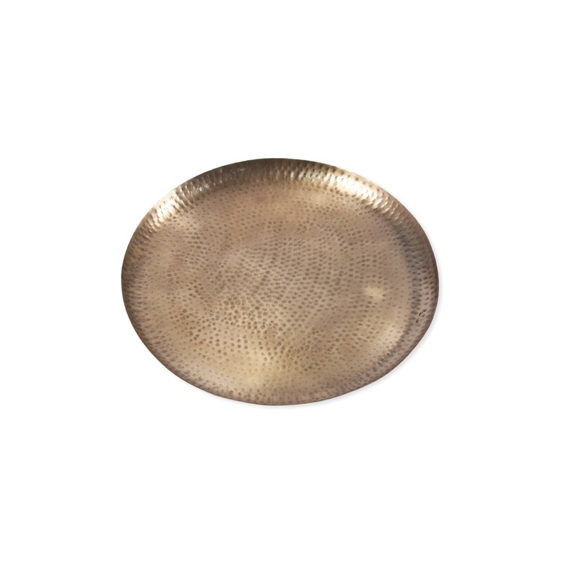 Garden Trading Charlton Hammered Tray Brass Finish