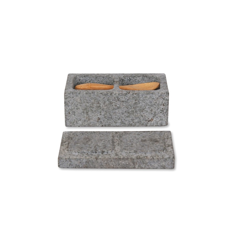 Garden Trading Granite Salt & Pepper Pinch Pot