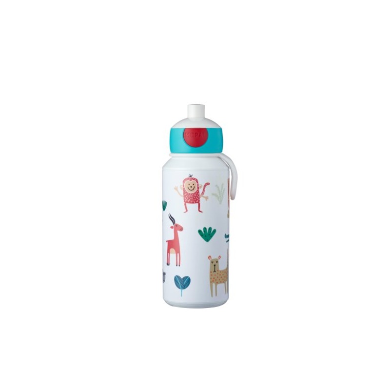 Mepal Campus 400ml Pop-up Bottle - Animal Friends