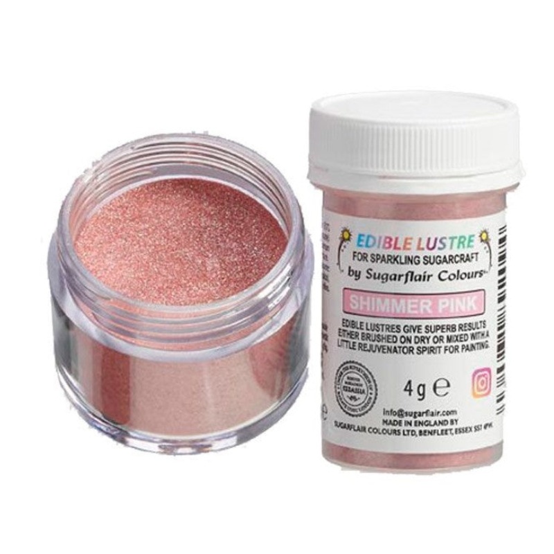 Sugarflair Edible Lustre Shimmer Pink