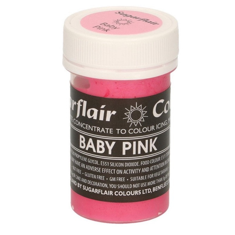 Sugarflair Paste Colour - Baby Pink