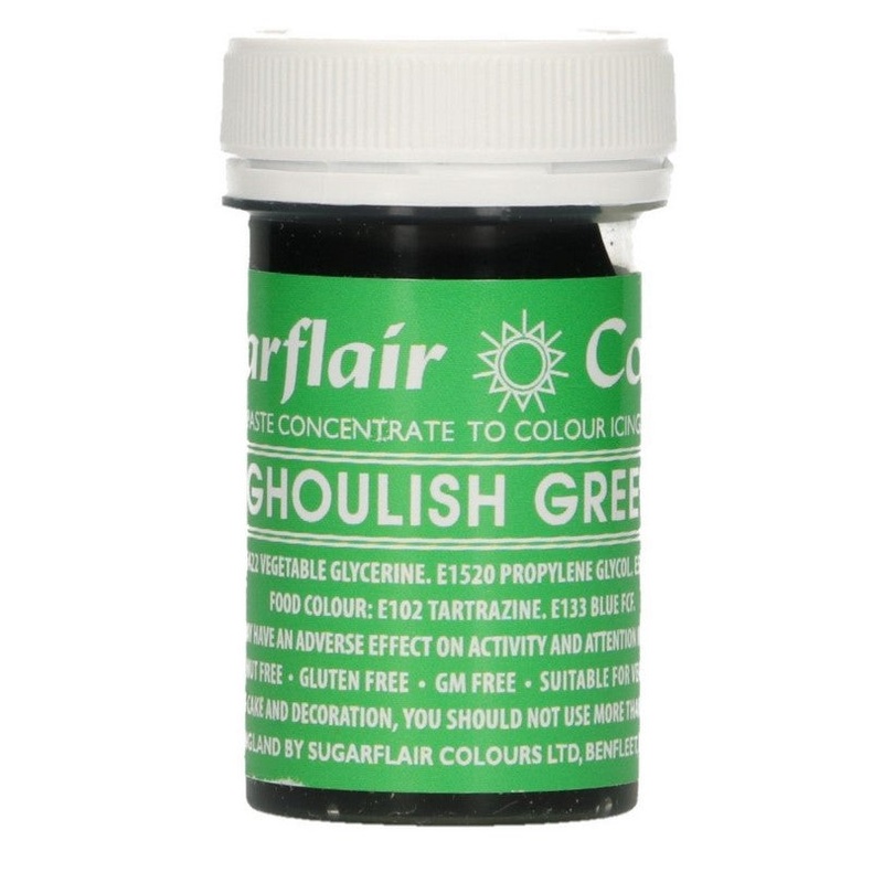 Sugarflair Paste Colour - Ghoulish Green
