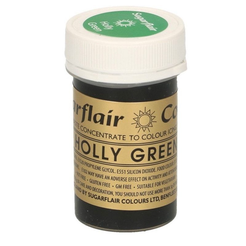 Sugarflair Paste Colour - Holly Green