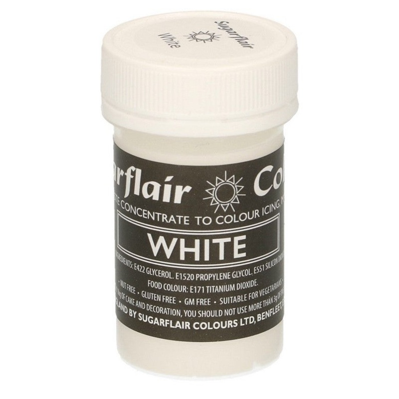 Sugarflair Paste Colour - White