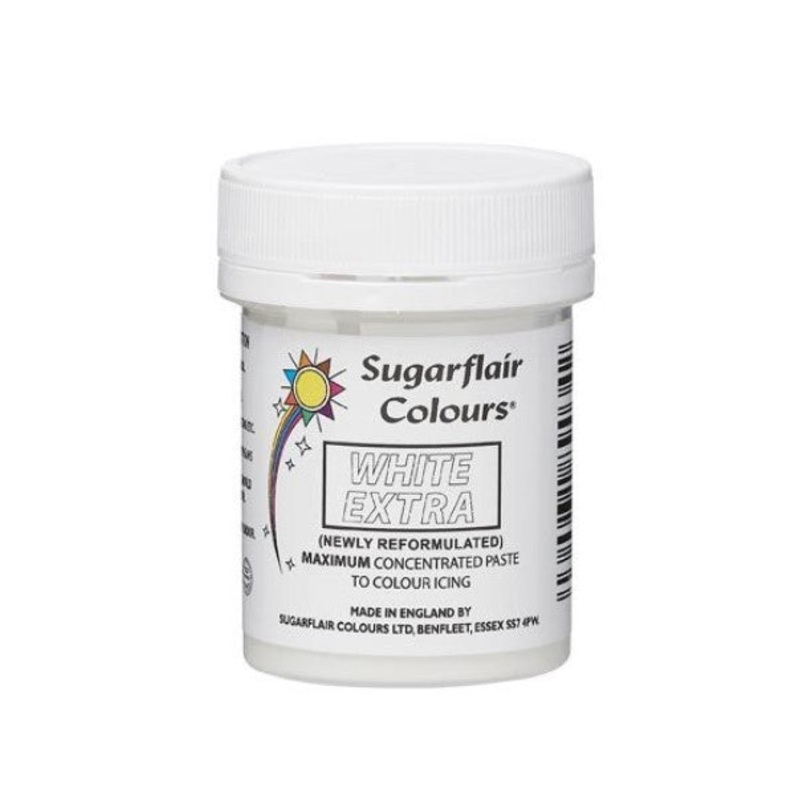 Sugarflair Paste Colour -  White Extra