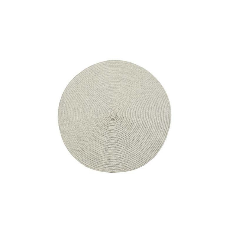 Walton's Circular Ribbed Placemat - Linen