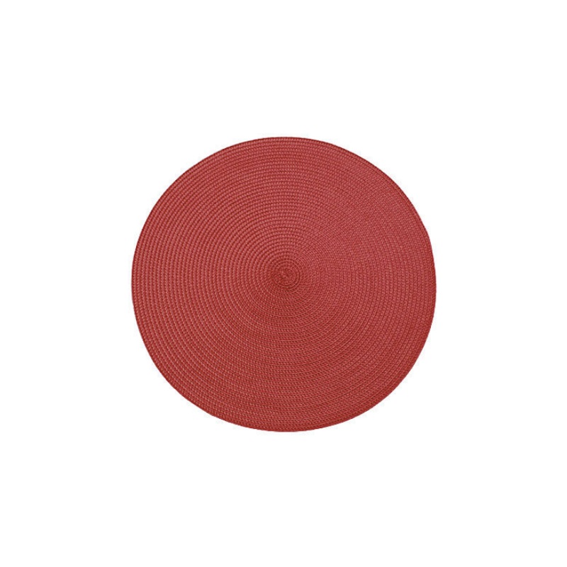 Walton's Circular Ribbed Placemat - Merlot
