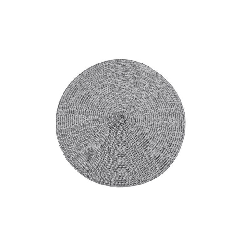 Walton's Circular Ribbed Placemat - Storm Grey