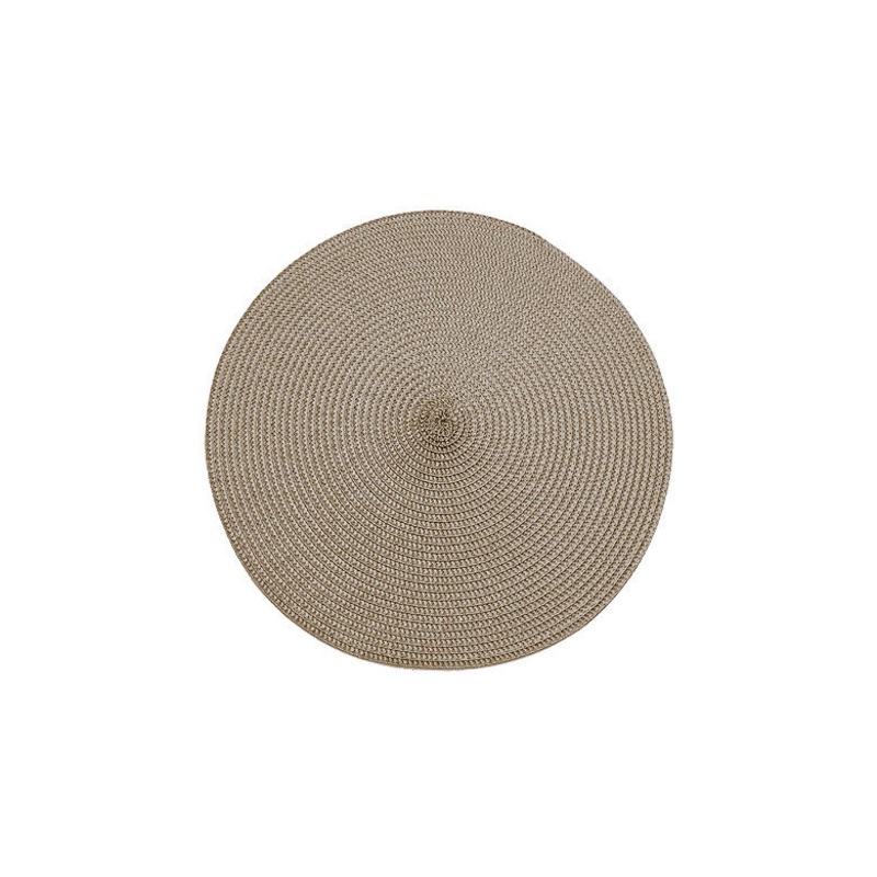 Walton's Circular Ribbed Placemat - Truffle