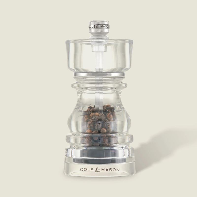 Cole & Mason London Acrylic Pepper Mill 130mm