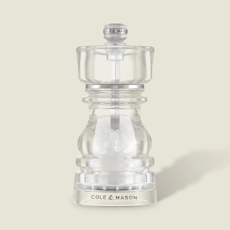 Cole & Mason London Acrylic Salt Mill 130mm