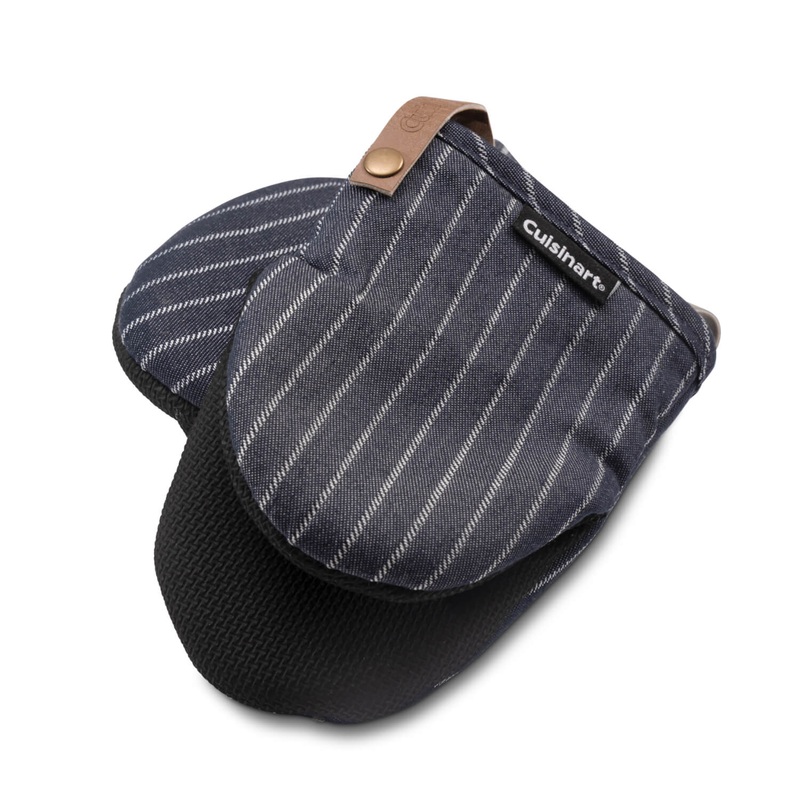 Cuisinart Neoprene Mini Oven Mitts - Denim Pin Stripe