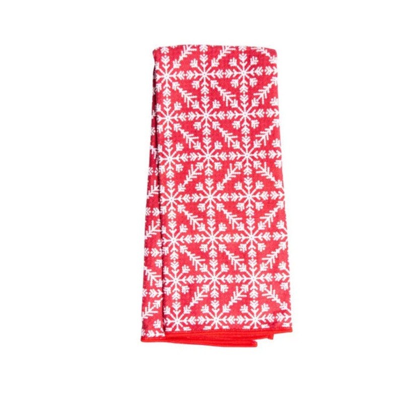 Anywhere Towel Arctic Snowflake Red