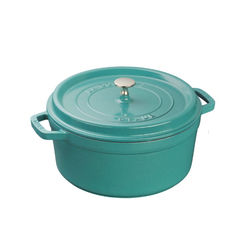 Staub Turquoise  5.5 QT Round Cocotte