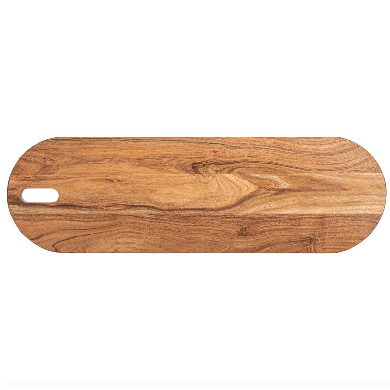 Acacia Long Oval Wood Cheese/Cutting Board