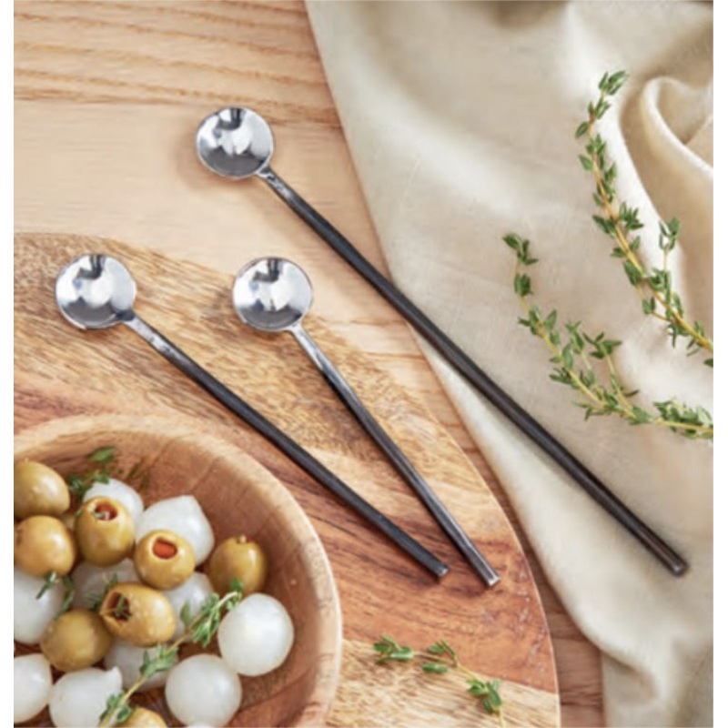 black forged spoon S/3